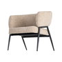 Sillón Beige Tejido-Metal Salón 71 X 70 X 75 cm (Set de 2)
