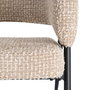 Sillón Beige Tejido-Metal Salón 71 X 70 X 75 cm (Set de 2)