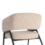 Sillón Beige Tejido-Metal Salón 71 X 70 X 75 cm (Set de 2)