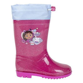 Cerdá Botas de Lluvia de PVC para Gabby's Dollhouse - Talla 23 - Color Fuchsia - Edad Recomendada 3 años