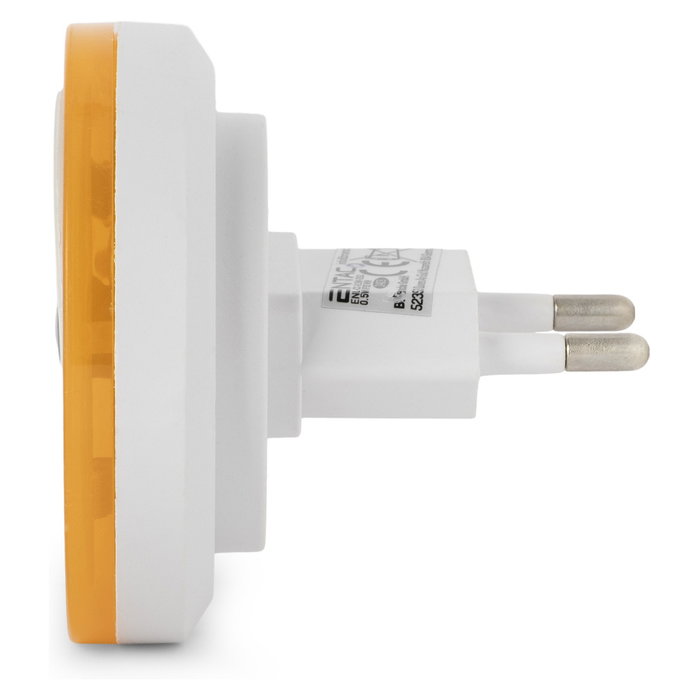 ENTAC Luz de noche LED con sensor de crepúsculo Blanco Cálido