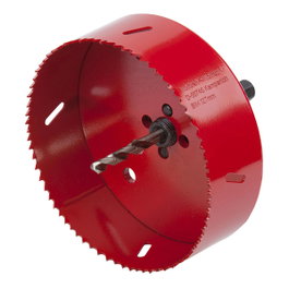 Wolfcraft Sierra de corona bimetal con broca piloto ø127 mm