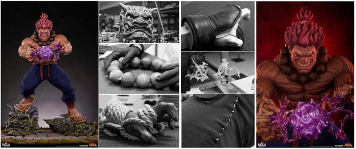 Street Fighter Estatua 1/2 Akuma 107 cm