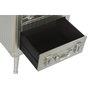 DKD Home Decor Mesita de Noche Plateada con 2 Cajones