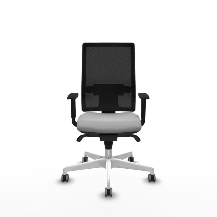 PIQUERAS Y CRESPO Silla de oficina Horna con mecanismo Sincro Gris claro y Negro PIQUERAS Y CRESPO Silla de oficina Horna con mecanismo Sincro Gris claro y Negro