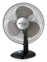 Orbegozo TF 0134 Ventilador de Sobremesa Negro 40W 3 Velocidades 30 cm con Oscilación, Inclinación y Luz LED
