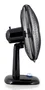 Orbegozo TF 0134 Ventilador de Sobremesa Negro 40W 3 Velocidades 30 cm con Oscilación, Inclinación y Luz LED