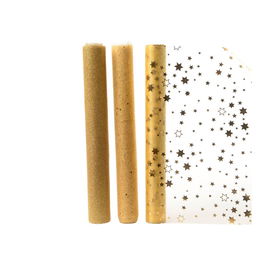 Decoris Camino de Mesa de Organza Dorado con Purpurina 3 Modelos Surtidos 35 x 200 cm