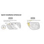 Petkit Cat Litter Remover P9220R, Pack de 3, Blanco