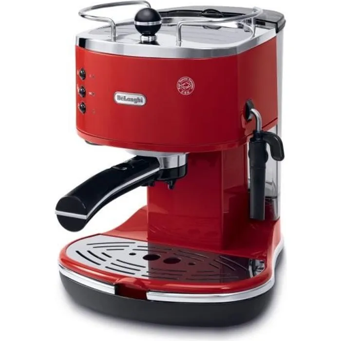 Delonghi ECO 311.R Icona Cafetera Espresso Clásica - Rojo - 1100W, 15 bar, Depósito 1.4L, Acero Inoxidable Delonghi ECO 311.R Icona Cafetera Espresso Clásica - Rojo - 1100W, 15 bar, Depósito 1.4L, Acero Inoxidable