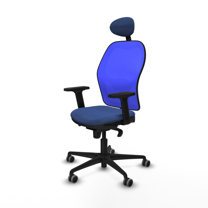 PIQUERAS Y CRESPO Silla de oficina Jorquera con mecanismo Sincro, Azul PIQUERAS Y CRESPO Silla de oficina Jorquera con mecanismo Sincro, Azul