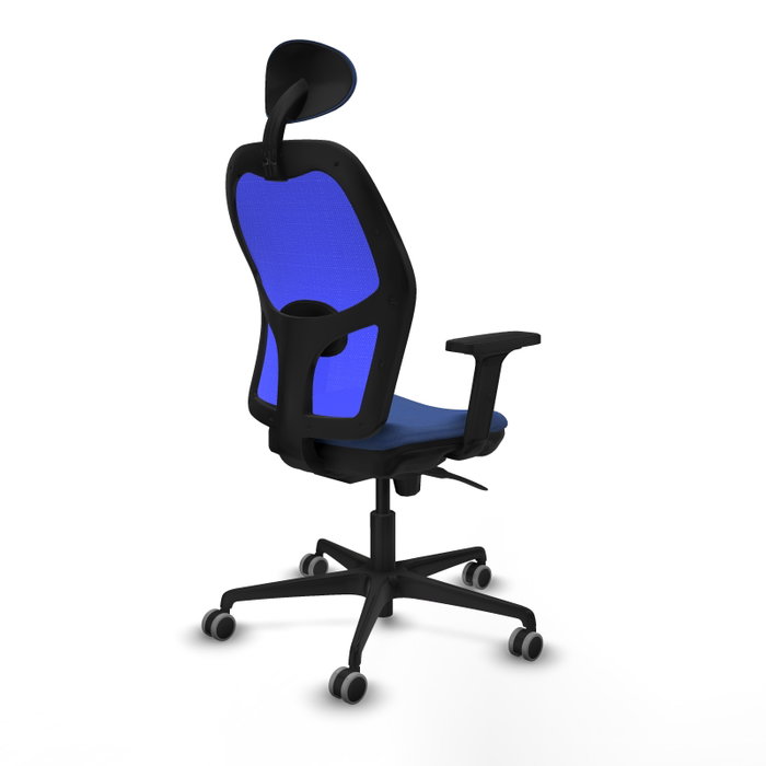 PIQUERAS Y CRESPO Silla de oficina Jorquera con mecanismo Sincro, Azul PIQUERAS Y CRESPO Silla de oficina Jorquera con mecanismo Sincro, Azul