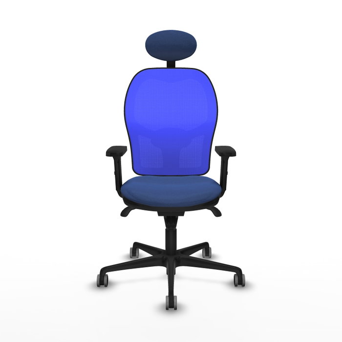 PIQUERAS Y CRESPO Silla de oficina Jorquera con mecanismo Sincro, Azul PIQUERAS Y CRESPO Silla de oficina Jorquera con mecanismo Sincro, Azul