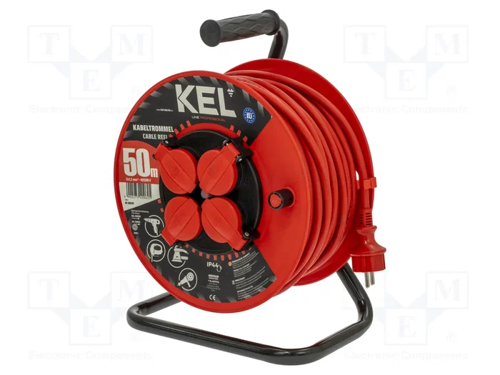 KEL Prolongador de alimentación H05RR-F 3G1,5mm2 50m Rojo KEL Prolongador de alimentación H05RR-F 3G1,5mm2 50m Rojo