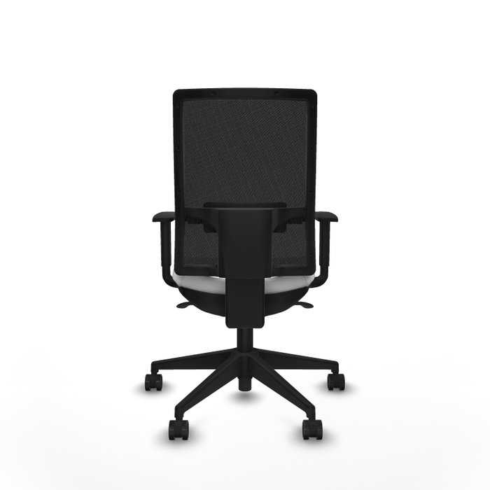 PIQUERAS Y CRESPO Silla de oficina Horna con mecanismo Sincro, Blanco y Negro
