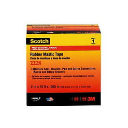 3M Rubber Mastic Tape, 2 unidades, Negro