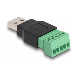 DeLOCK Adaptador USB 2.0 Tipo-A macho a bloque de terminales 65971
