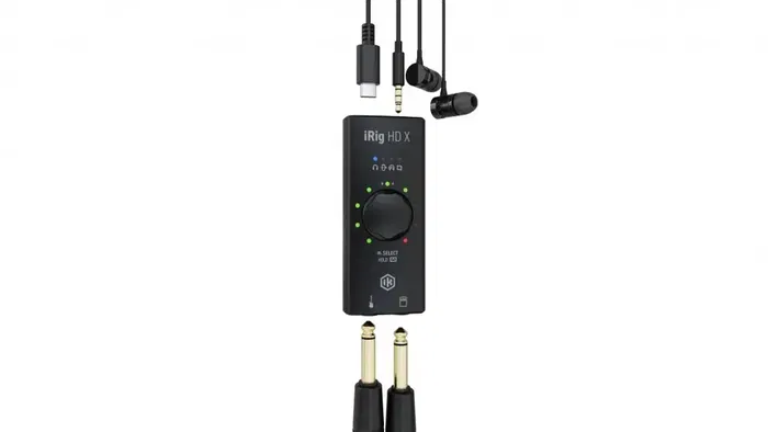 IKMULTIMED Irig Hd-X Interfaz de Audio para Guitarra y Bajo, 13.5x4.3x13.5 cm
