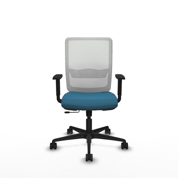 PIQUERAS Y CRESPO Silla de oficina Haches con mecanismo Sincro/Traslack, Verde petróleo y Blanco PIQUERAS Y CRESPO Silla de oficina Haches con mecanismo Sincro/Traslack, Verde petróleo y Blanco