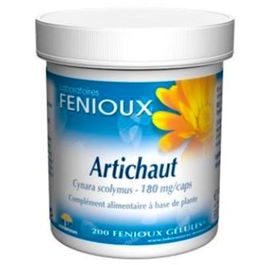 FENIOUX Alcachofa 150 mg 200 Cápsulas - Reduce Lípidos y Favorece el Adelgazamiento