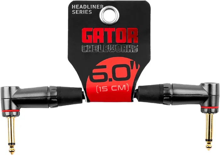 Cableworks Cable Patch Jack Recto/Jack Acodado - 15 Cm