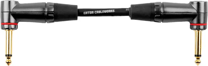 Cableworks Cable Patch Jack Recto/Jack Acodado - 15 Cm