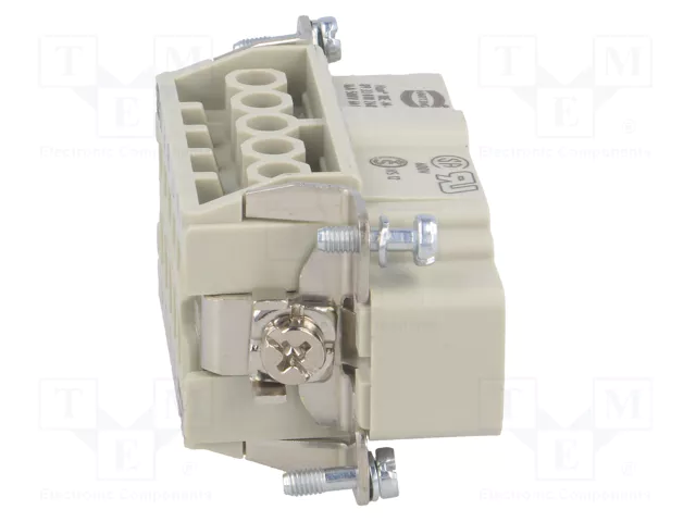 HARTING Han E® Conector de Plantilla de Contacto Macho 10 Pos.