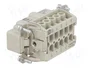 HARTING Han E® Conector de Plantilla de Contacto Macho 10 Pos.
