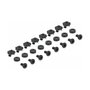 DeLOCK Soportes de montaje de 19 pulgadas longitud ajustable 368 - 600 mm para gabinete de red 1U, 2 unidades