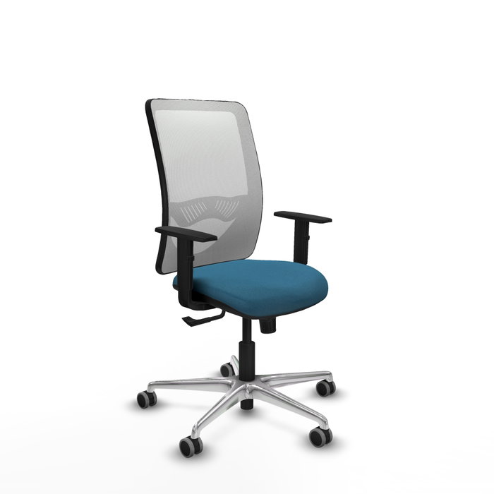 PIQUERAS Y CRESPO Silla de oficina Zulema Verde petróleo y Blanco PIQUERAS Y CRESPO Silla de oficina Zulema Verde petróleo y Blanco