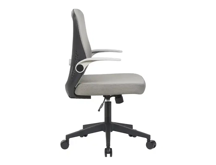 Q-connect Silla de Oficina Terni Malla Transpirable Ajustable, Gris/Negro, Altura Max 1050 mm