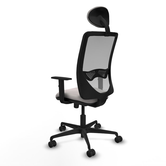 PIQUERAS Y CRESPO Silla de oficina Zulema con mecanismo Sincro, Blanco y Gris PIQUERAS Y CRESPO Silla de oficina Zulema con mecanismo Sincro, Blanco y Gris