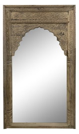 DKD Home Decor Espejo de Madera 102x11x203 cm Marrón