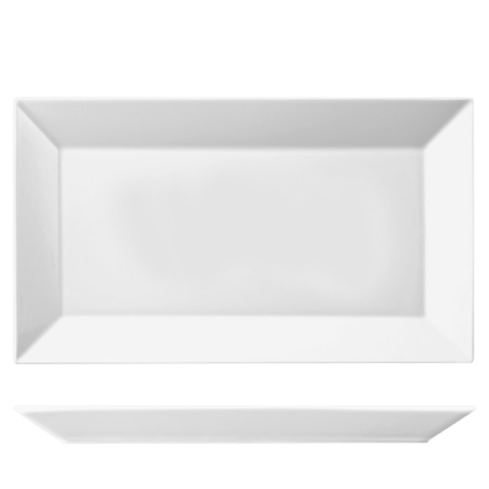 Langenthal Fuente rectangular de porcelana para buffet y exposicion, modelo rectangular, 45x26 cm Langenthal Fuente rectangular de porcelana para buffet y exposicion, modelo rectangular, 45x26 cm