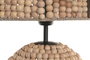 DKD Home Decor Lámpara de Sobremesa Madera y Metal Marrón