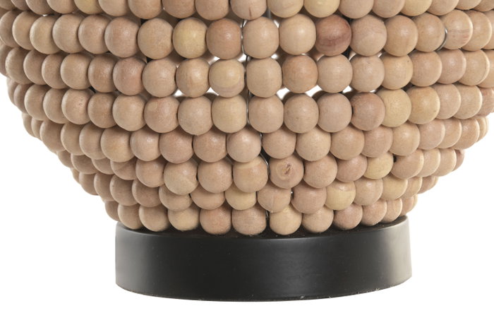 DKD Home Decor Lámpara de Sobremesa Madera y Metal Marrón
