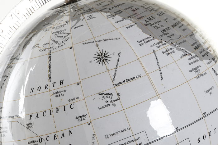 DKD Home Decor Globo Terraqueo Colonial Blanco 25 x 61 x 27 cm