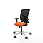 PIQUERAS Y CRESPO Silla de oficina Motilla Naranja y Negro