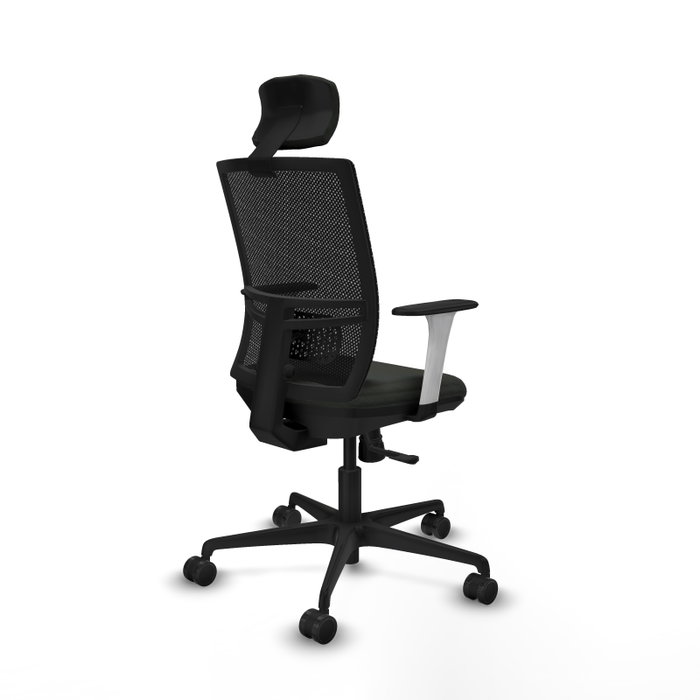 PIQUERAS Y CRESPO Silla de oficina Yunquera con mecanismo Sincro, color Negro
