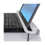 Ergotron SV10 StyleView Carrito Portátil Multimedia, Aluminio/Blanco, Capacidad 4.5 kg, para Pantallas hasta 43.2 cm (17"), con 4 Ruedas