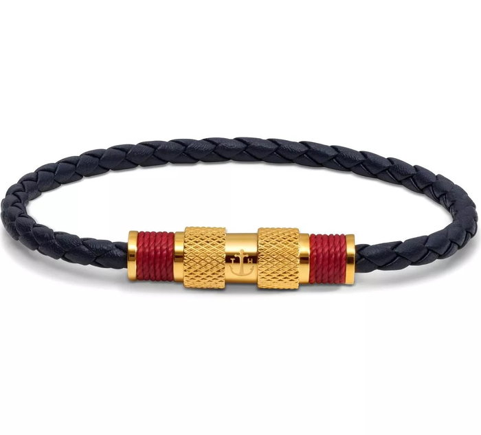Tom Hope Pulsera de Cuero Negra M Tom Hope Pulsera de Cuero Negra M