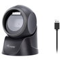 Equip Lector de códigos de barras omnidireccional 2D sobremesa USB Negro