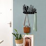 Aberto Design Percha de Acero APT612 Duradera para Ropa Pesada y Maximizar Espacio Armario 68 x 44 cm Negra