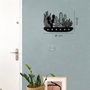Aberto Design Percha de Acero APT612 Duradera para Ropa Pesada y Maximizar Espacio Armario 68 x 44 cm Negra