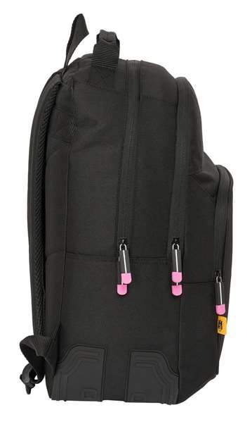 Mochila Escolar Kings League Porcinos Negro 32 x 42 x 15 cm