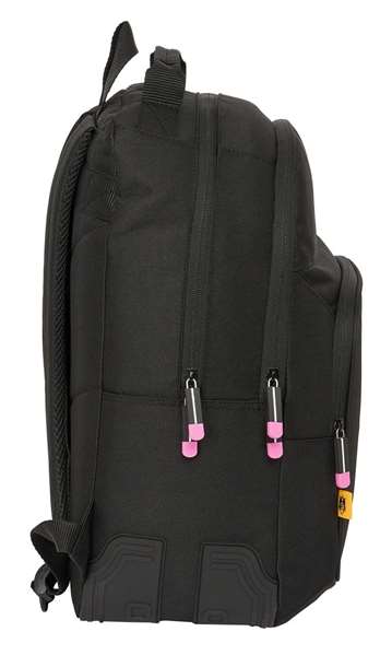 Mochila Escolar Kings League Porcinos Negro 32 x 42 x 15 cm