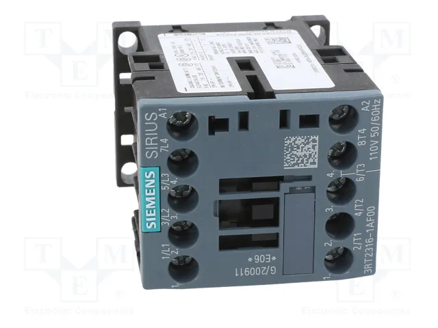 SIEMENS 3RT2316-1AF00 Contactor 4-polar 9A 110V AC SIEMENS 3RT2316-1AF00 Contactor 4-polar 9A 110V AC