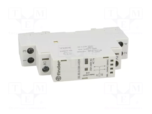Finder Contactores de instalación 22.32.0.230.4320 2S 25A 230VAC/DC