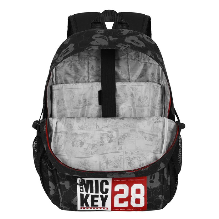 Karactermania Mochila Fight FAN 2.2 Mickey Mouse Negro