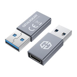 GrauGear G-AD-CTA-10G Adaptador USB-C a USB-A 10 Gbit/s Plata